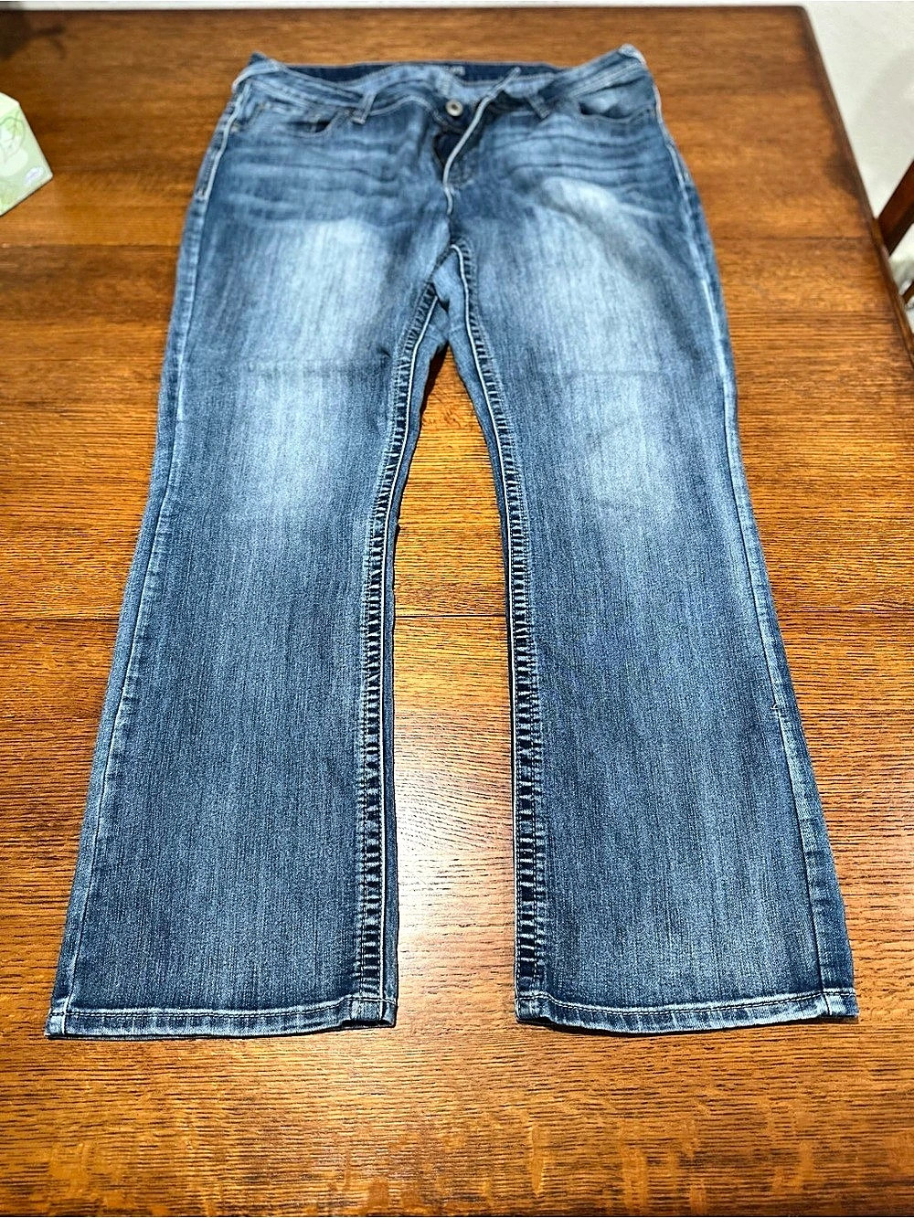 Maurices Women's Flare Jeans Blue